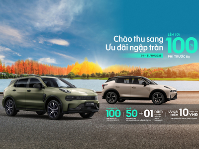 CHÀO THU SANG - NHẬN ƯU ĐÃI LÊN TỚI 100% LỆ PHÍ TRƯỚC BẠ CÙNG LYNK & CO