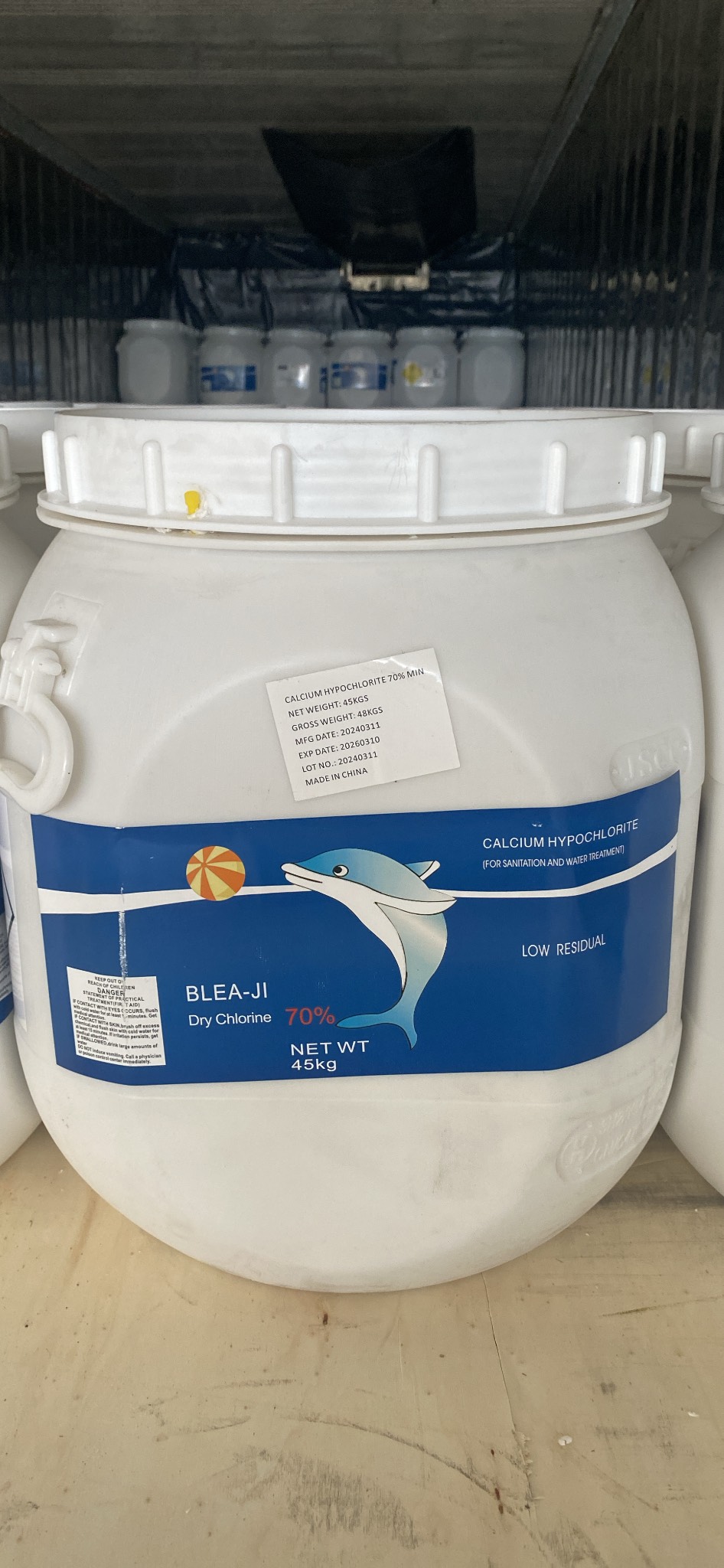 Clorine - Trung Quốc - Chất khử trùng (Calcium hypochlorite Ca(ClO)2) 70%