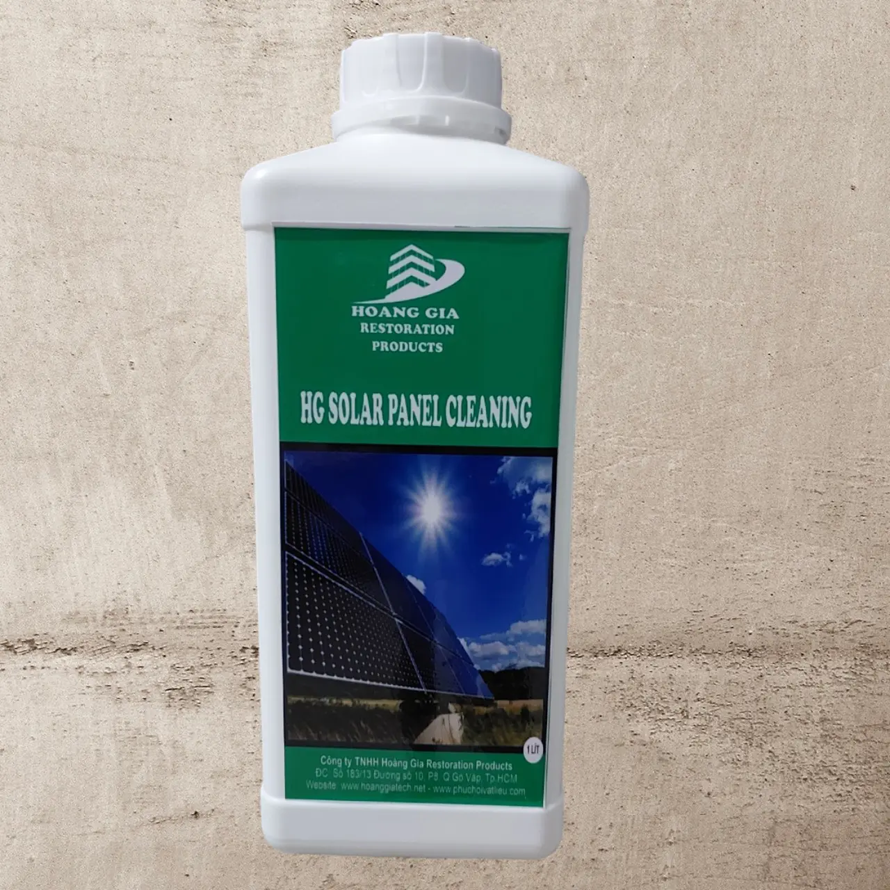 Chất làm sạch vết bẩn cứng đầu trên tấm năng lượng mặt trời HG Solar Panel Cleaning  1lit