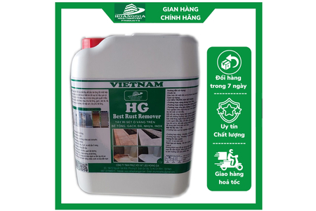 Chất phục hồi tẩy vết rỉ sét ố vàng trên sàn đá, bê tông HG Best Rust Remover 5 lít