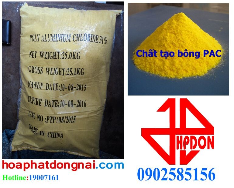 Chất tạo bông PAC (Poly Aluminium Chloride [Al2(OH)nCl6-n]m) 30%