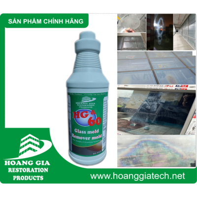 Chất Tẩy Mốc Kính, Vôi hoá kính HG 60 Glass Mold Remover Mold 1000ML