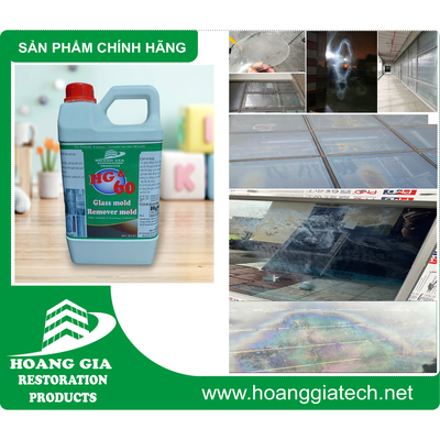 Chất Tẩy Mốc Kính, Vôi hoá kính HG 60 Glass Mold Remover Mold 2000ML