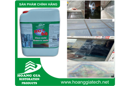 Chất Tẩy Mốc Kính, Vôi hoá kính HG 60 Glass Mold Remover Mold 5000ML