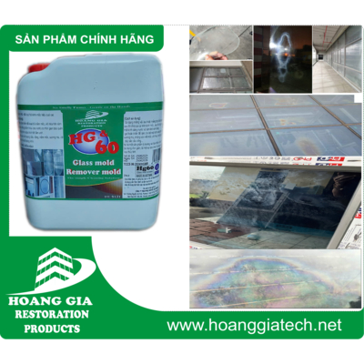 Chất Tẩy Mốc Kính, Vôi hoá kính HG 60 Glass Mold Remover Mold 5000ML