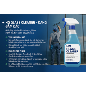 Chất tẩy rửa kính chuyên dụng HG GLASS CLEANER –