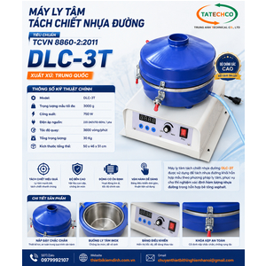 Máy chiết nhựa ly tâm DLC-3T