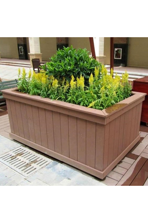 Chậu hoa gỗ nhựa