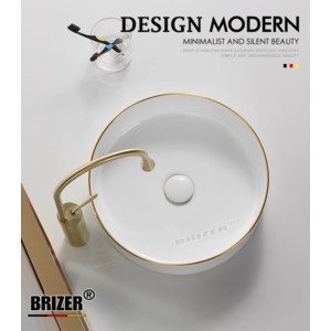 Chậu Lavabo Rửa Mặt Đặt Bàn Brizer BZ8408