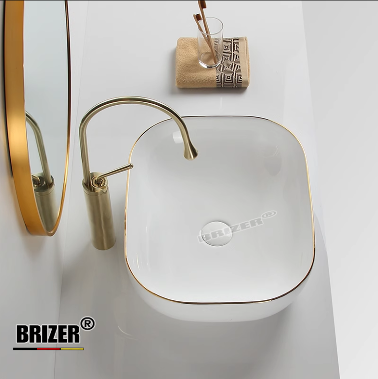 Chậu Lavabo Rửa Mặt Đặt Bàn Brizer BZ8410