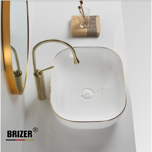 Chậu Lavabo Rửa Mặt Đặt Bàn Brizer BZ8410