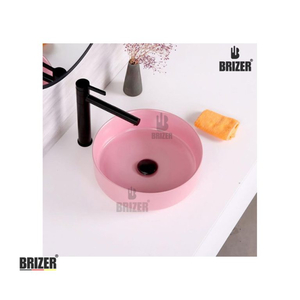 Chậu Lavabo Rửa Mặt Đặt Bàn Hồng Brizer BZ8430