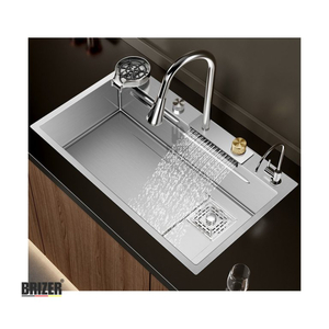 Chậu rửa chén 1 hộc lớn inox 304 Brizer BZ7846-304