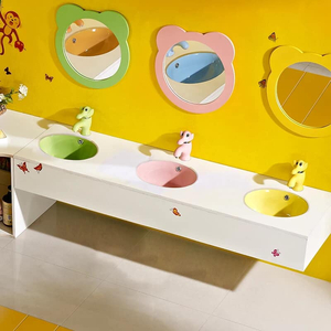 Chậu rửa lavabo đặt âm bàn cho trẻ em