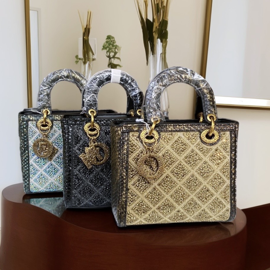 TÚI XÁCH NỮ CHAUXUNEL DORIS PYTHON DIAMONG 7319