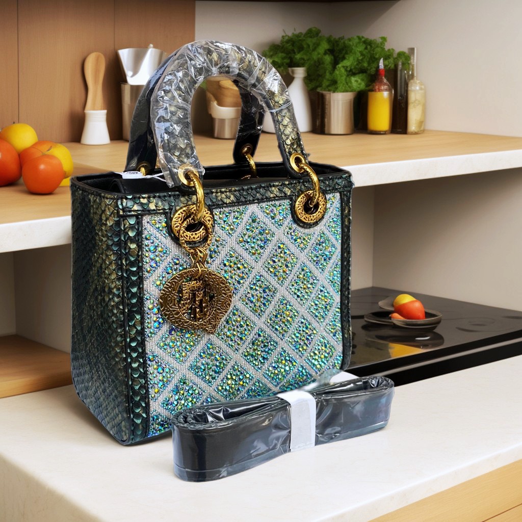 TÚI XÁCH NỮ CHAUXUNEL DORIS PYTHON DIAMONG 7319