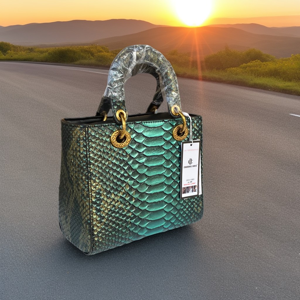 TÚI XÁCH NỮ CHAUXUNEL DORIS PYTHON DIAMONG 7319