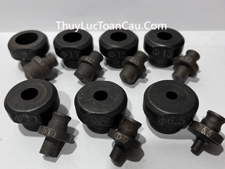 Khuôn - Chày cối mũi đột lỗ tròn dùng cho máy đột: MHP-20, MHP-20U, MHP-30, PL-20, JP-20, WNP-20
