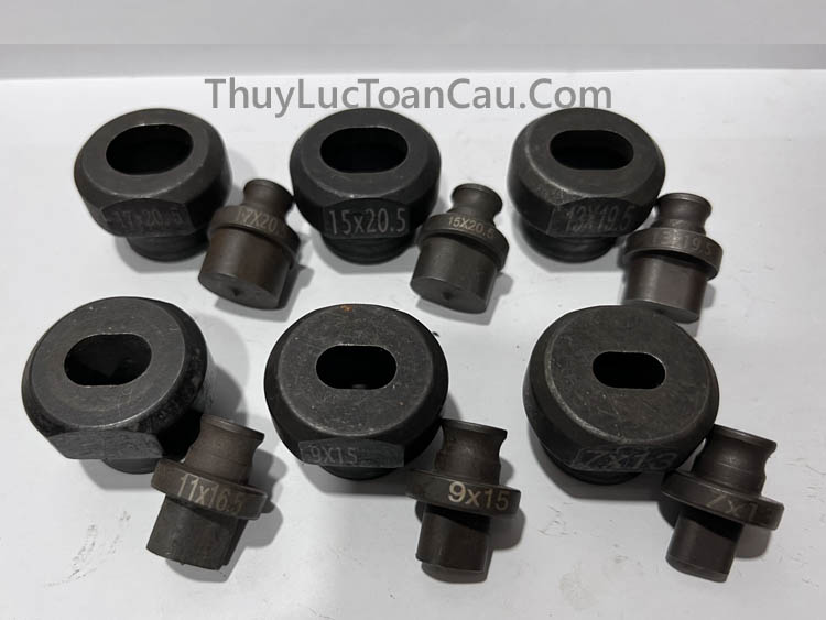 Các Khuôn - Chày cối - mũi đột lỗ Oval dùng cho máy đột: MHP-20, MHP-20U, MHP-30, PL-20, JP-20, WNP-20 