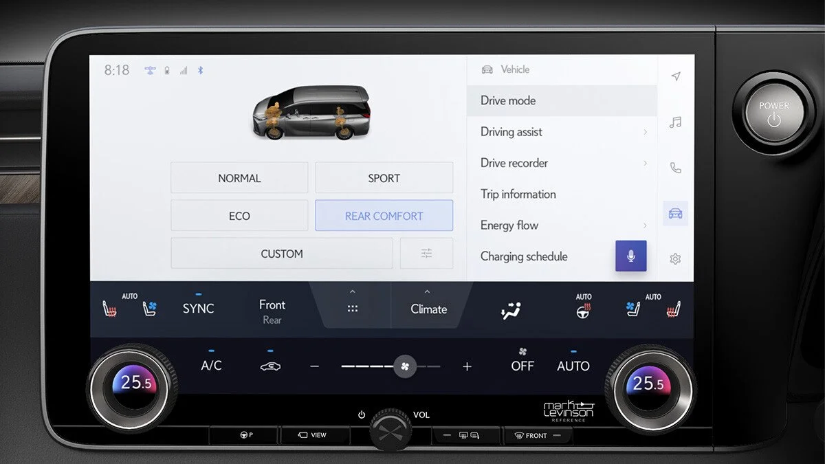 Chế đọ lái Lexus LM 500h 6 chỗ