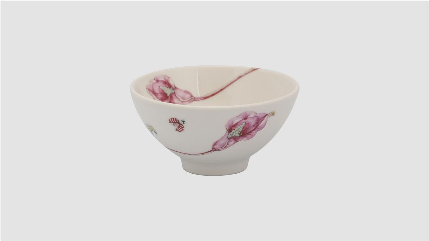 CHÉN CƠM 11.5CM HOA VĂN LOA KÈN HỒNG - 461104430