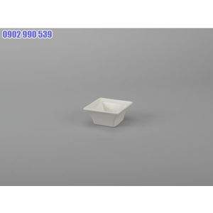 CHÉN CHẤM 7CM VUÔNG TRẮNG MINH LONG