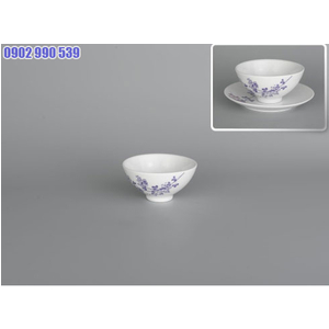 CHÉN CƠM 11CM DAISY CỎ TÍM MINH LONG