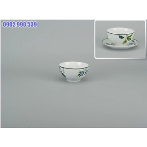 CHÉN CƠM 12CM CAMELLIA LÁ XANH MINH LONG