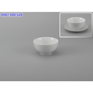 CHÉN CƠM 12CM CAMELLIA TRẮNG MINH LONG