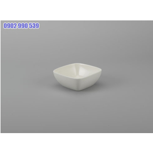 CHÉN CƠM LOE 11CM VUÔNG TRẮNG MINH LONG