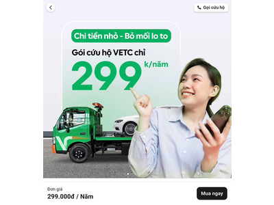 📍 CHỈ 299K/NĂM – AN TÂM TRÊN MỌI CUNG ĐƯỜNG CÙNG VETC CỨU HỘ! 🚗💨 Bạn đã bao giờ rơi vào cảnh xe hỏng giữa đường, hết bình hay thủng lốp mà không bi
