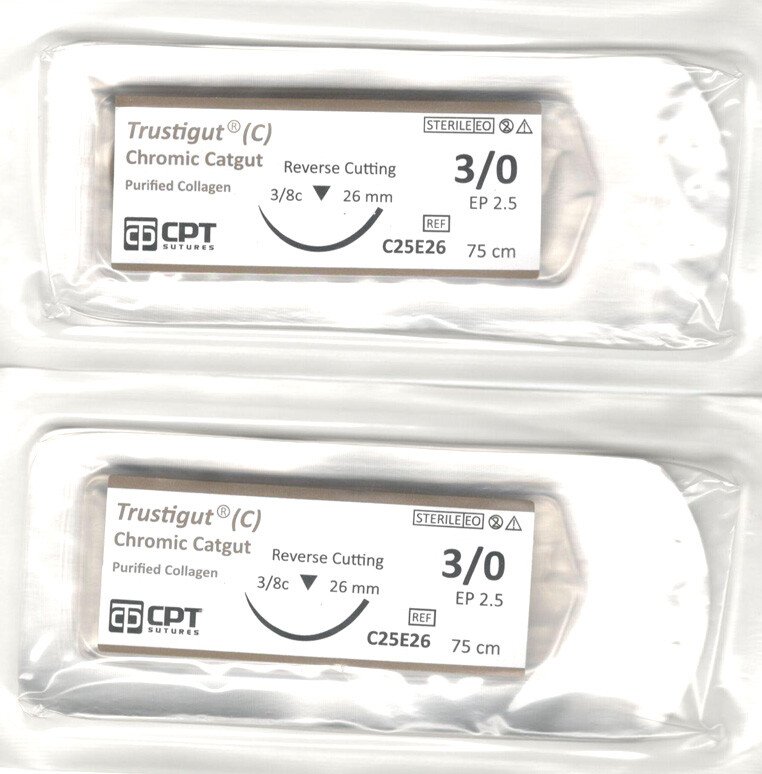 Chỉ phẫu thuật Trustigut C (Catgut Chromic) CPT