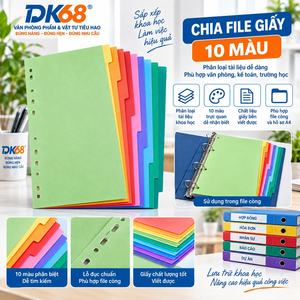 Chia File Giấy 10 Màu