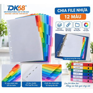 Chia file nhựa 12 màu