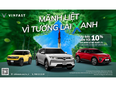 Chính Sách Bán Hàng Ô Tô VinFast Mới Nhất 2026 - Ưu Đãi Lên Đến 10% Giá Xe