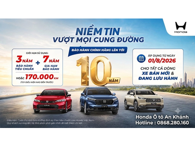 Chính Thức | Honda Việt Nam giới thiệu chương trình bảo hành chính hãng lên tới 10 năm dành cho khách hàng Ôtô