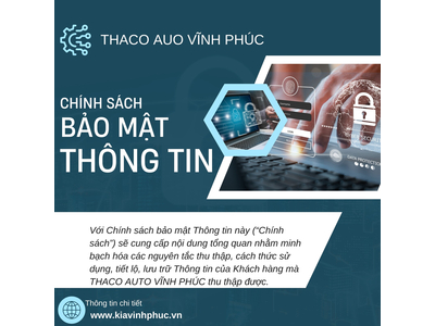 CHÍNH SÁCH BẢO MẬT THÔNG TIN