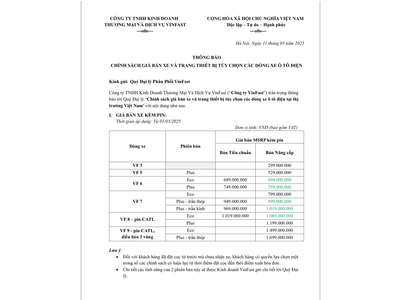 CHÍNH SÁCH GIÁ TĂNG SAU KHI MIỄN THUẾ ĐẾN 2027