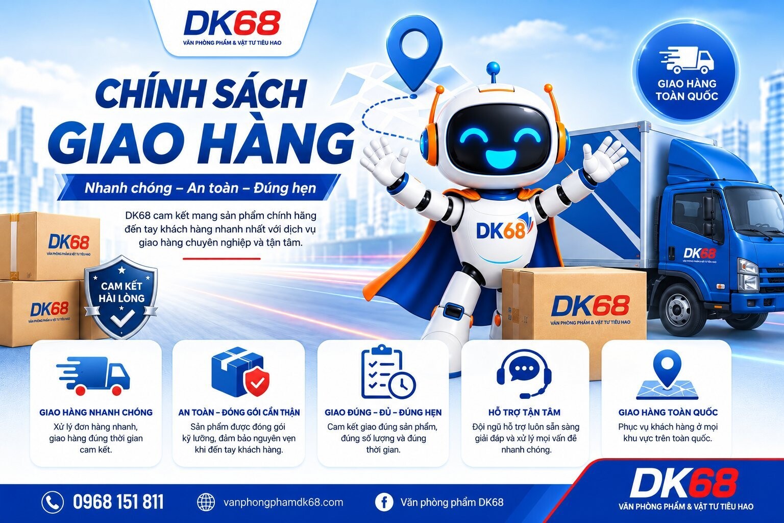 chính sách giao hàng vanphongphamdk68