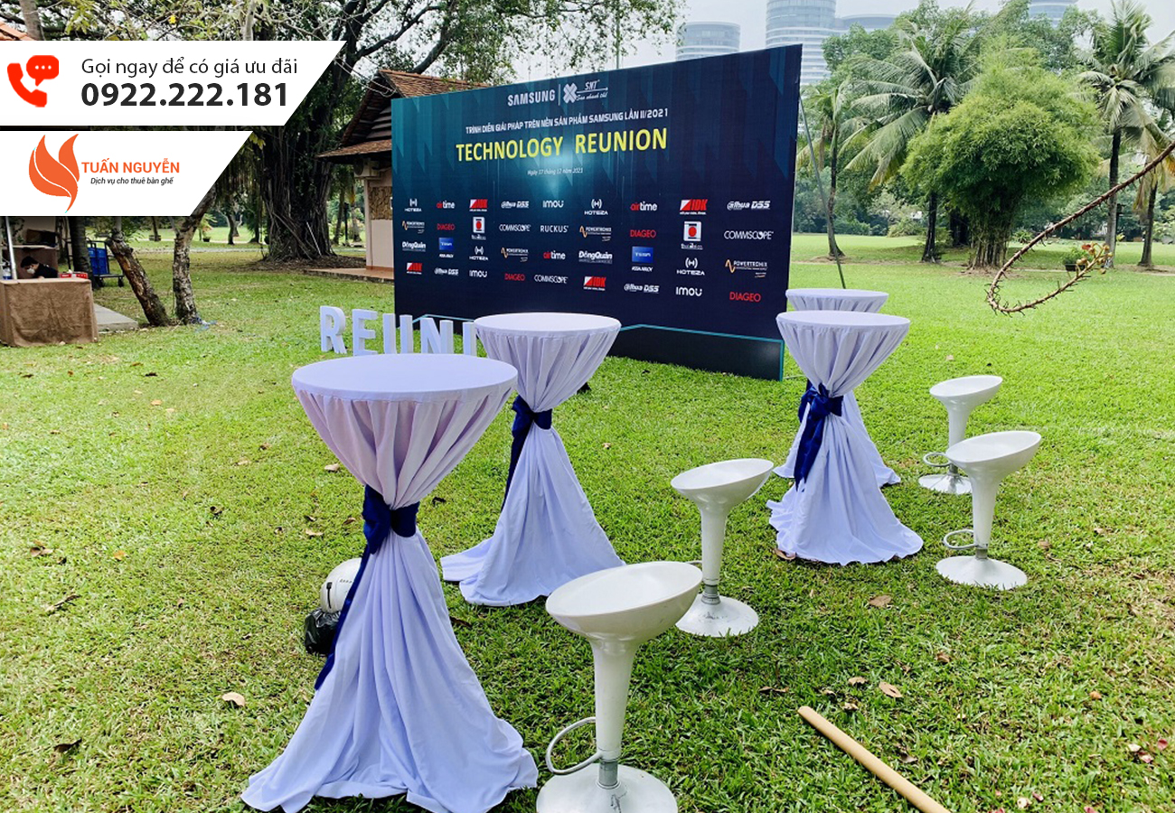 Cho thuê bàn Bar kết hợp với ghế Bar để tổ chức sự kiện