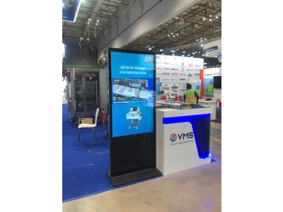 Cho thuê màn hình tivi standee, StanbyME, LCD, Tivi quảng cáo chân đứng 43, 49, 50, 55, 65 in cho sự kiện triển lãm SECC, Quận 1, Quận 12, Bình Dương