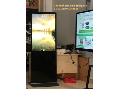Cho thuê màn hình quảng cáo chân đứng có cảm ứng , một mặt LCD, hai mặt LCD hiển thị tại tp hcm