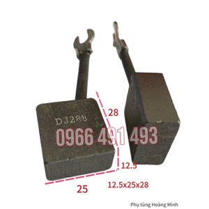 CHỔI THAN MOTOR XE NÂNG ĐIỆN 12.5X25X28 MM