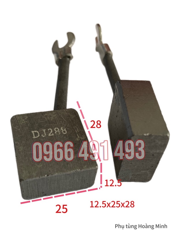CHỔI THAN MOTOR XE NÂNG 12.5X25X28MM