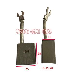 CHỔI THAN MOTOR XE NÂNG 16X25X28MM