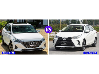 Tầm giá 550 triệu: Chọn Hyundai Accent bản đặc biệt hay Vios E bản tự động
