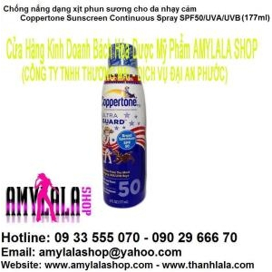 Chống nắng xịt Coppertone Ultraguard™ SPF 50 UVA/UVB 177ml (Made in USA) 0933555070 - 0902966670