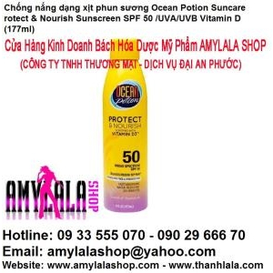 Chống nắng xịt Ocean Potion Protect & Nourish SPF50 with Vitamin D3™ Fortified 177ml - 0933555070