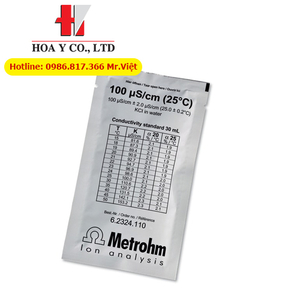 Chuẩn độ dẫn điện Metrohm 100 µS/cm, 5 x 30 mL