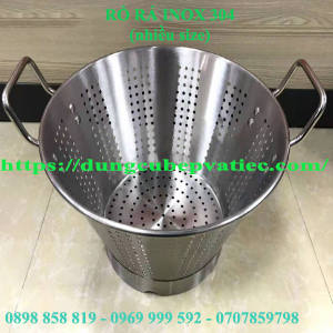 Rổ inox 304 dày có chân